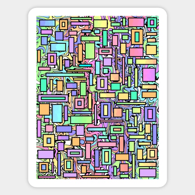 ABSTRACT Geometric Sticker by SartorisArt1